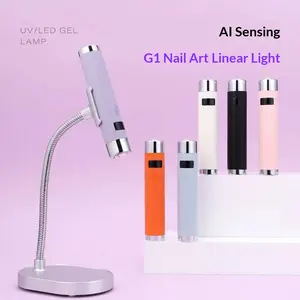 Nail straight light intelligent touch sensing nail sticker quick drying nail sticker diamond curing light straight light portable light bracket Fast LED Dryer with Timer