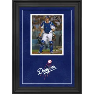 Will Smith Los Angeles Dodgers Deluxe Framed Autographed 8" x 10" Catchers Gear Photograph - Fanatics Authentic Certified