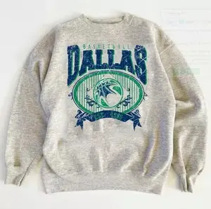[Sale Up To 30%] + [Free Ship] Dallas Basketball Logo Graphic Ash Sweatshirt Unisex Men Women Reprint, Gift For Football Fans