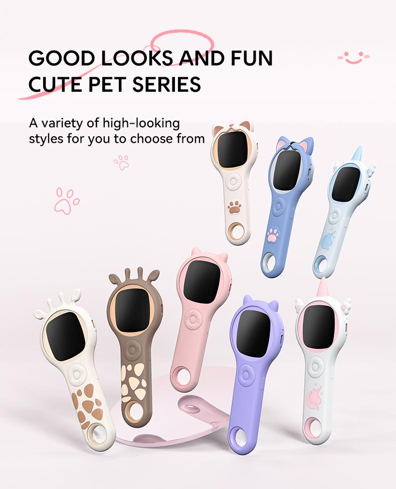 Cat Ear Kids Handheld Microscope, 500X Zoom 2MP HD IPS Screen Portable Digital Microscope with 8 LED, Educational Science Toy for Kids