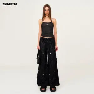 FUTURE Nebula Knitted Strap Top Stardust Black