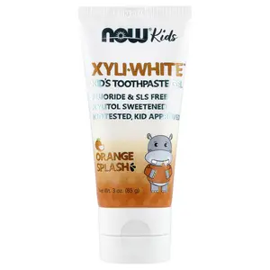 NOW Foods Xyli-White™, Kids Toothpaste Gel, Orange Splash, 3 oz (85 g)