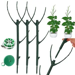 Stackable Twig, 10 Pack Plant Support Frame & Plant Cage Support Rings for Sphagnum, Twig Trellis for Indoor Outdoor Plants Potted Plants Flower Other Climbing Plants