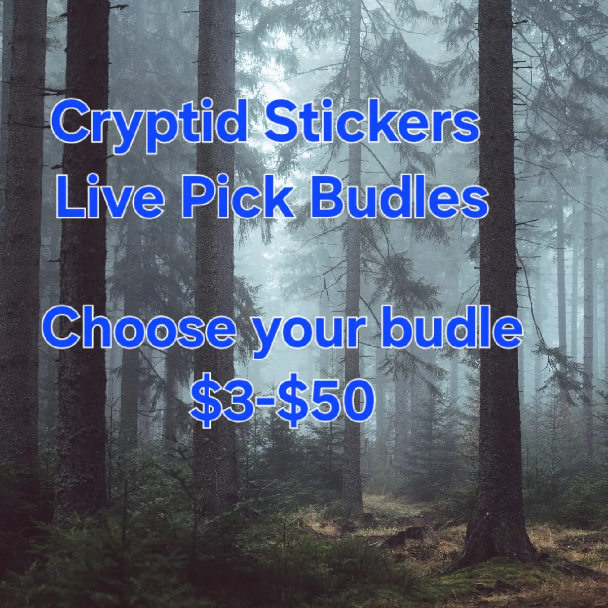 Live Pick Cryptid Sticker Budle - Packed Live