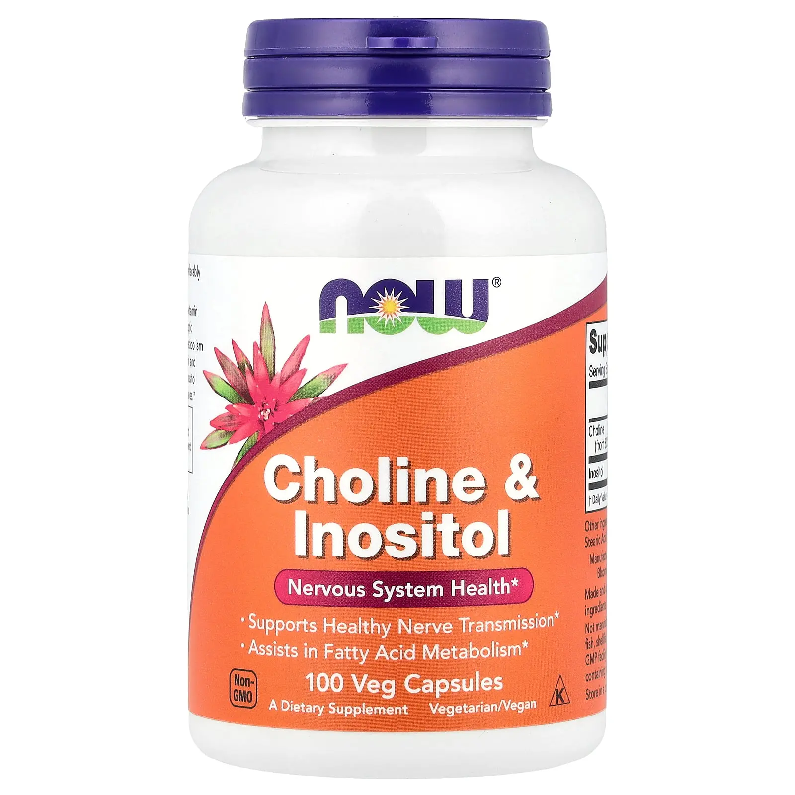 NOW Foods Choline & Inositol, 100 Veg Capsules NOW Foods Choline & Inositol, 100 Veg Capsules