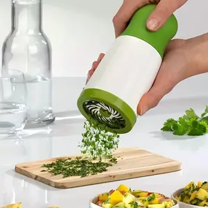 1 Manual Spice Grinder for Herbs and Vegetables, Easy to Use Pepper Kitchen Tool for Chefs, Plastic Non-Electric Design for Home and Restaurant