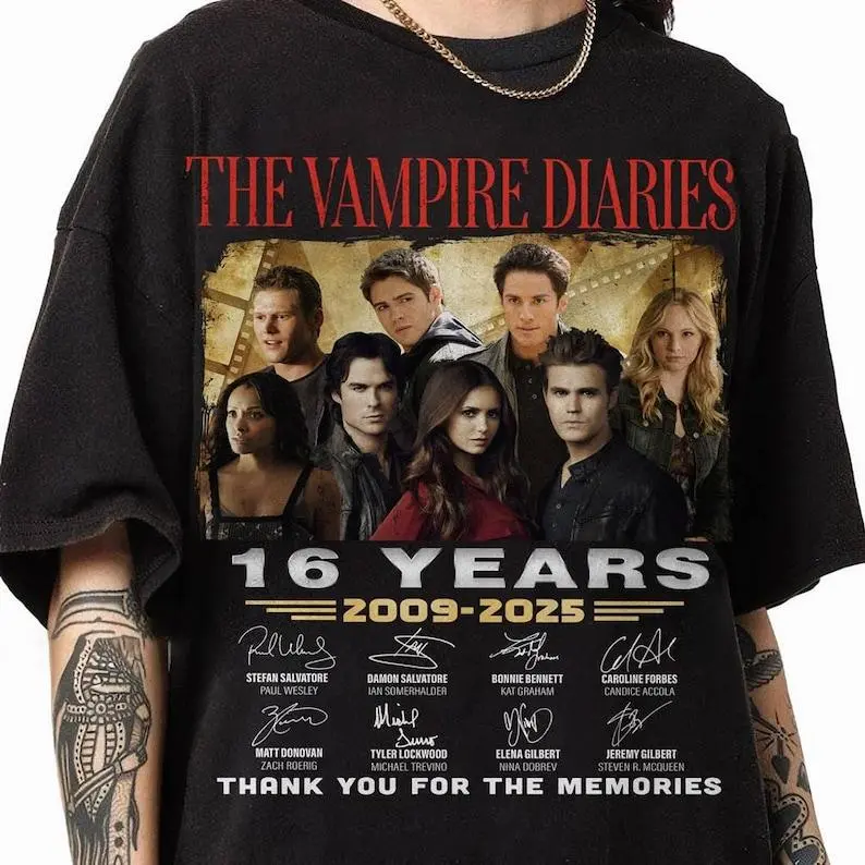 Vintage Damon Salvatore The Vampire Shirt, Damon Salvatore Homage Shirt, Classic 90s The Vampire Shirt, Thank You For The Memories Shirt Gift for Men and Women