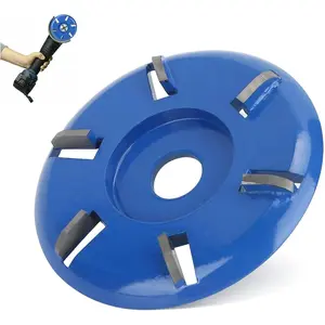 Carving Disc, 6  Stump , Tungsten Steel Angle  Stump  , Arc  and Flat  Optional (9cm Diameter 1.6cm Thickness 1.5cm  Length)