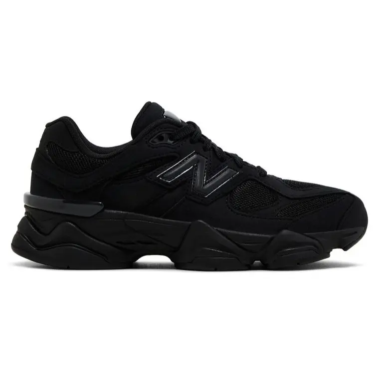 New Balance 9060 Triple Black GC9060BB GS & Women's Fashion Sneaker New