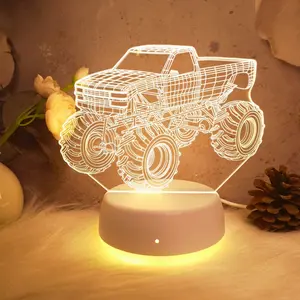 3D Elephant Design Night Light, USB Powered Color Changing LED Lamp, Novelty Lighting for Bedroom, Living Room, Home Decor