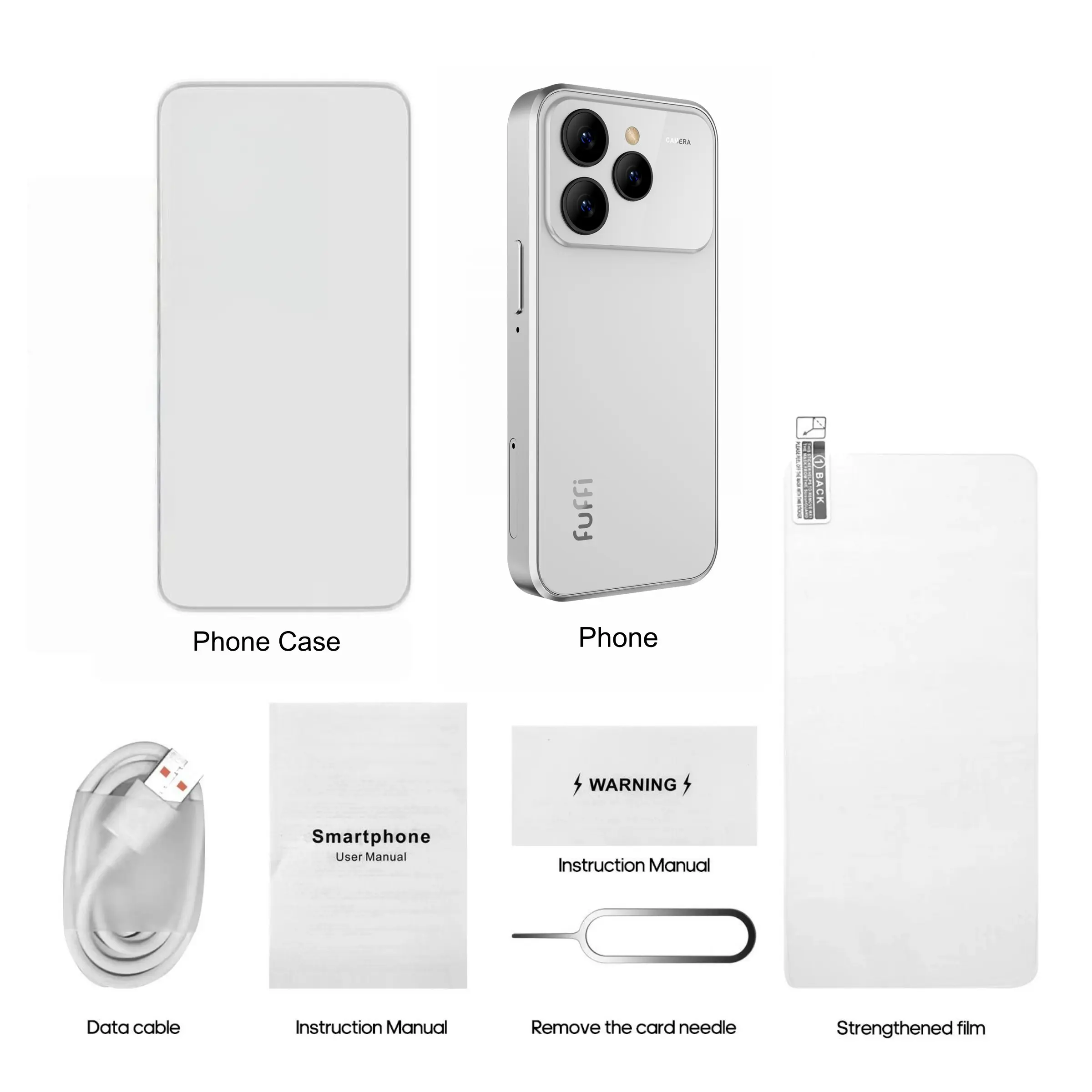 FUFFI M17 PRO 6.56インチ スマートフォン ホワイト FUFFI-M17 Pro - A smartphone with 6.56-inch screen, quad-core