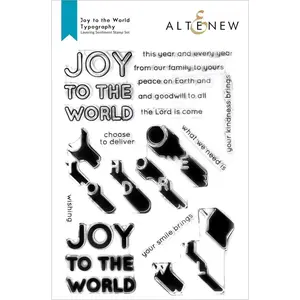 Joy to the World Typography Stamp Set