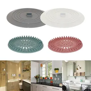 4 Pieces Tub Stopper, Bathtub Drain Stopper, Bathtub Tub Drain Cover Stopper, Silicone Drain Plug Plug, Kitchen Bathroom Hair Water Shower Stopper, Large Bathroom Laundry Accessories