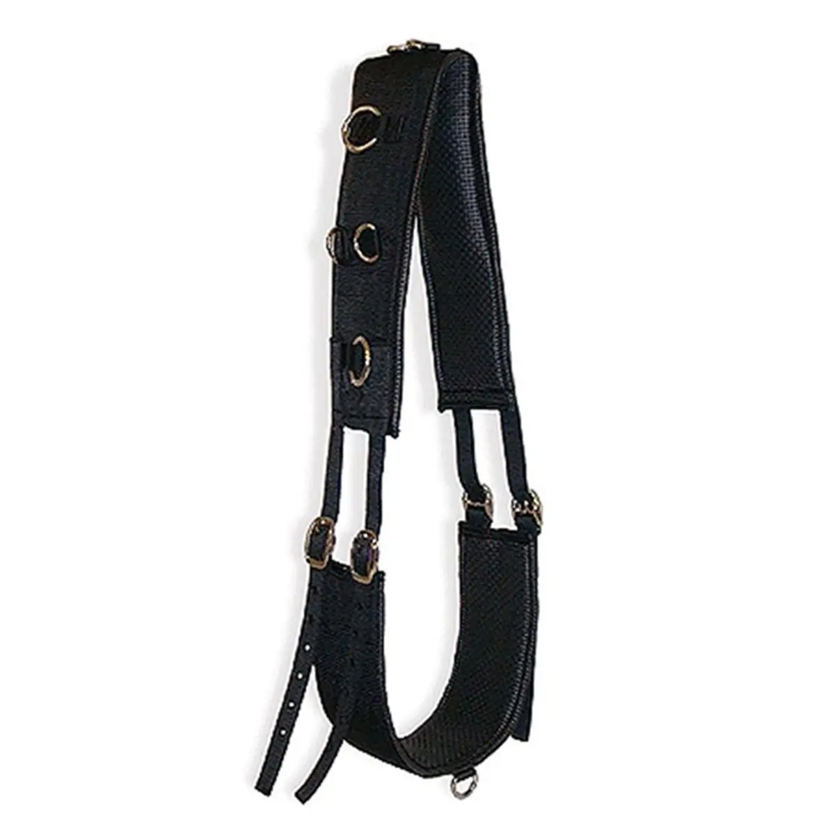 212 MAIN Jacks Training Surcingle - Black Stainless Steel Bird Training Aid, Equestrian Supplies, Heavy Webbing, Comfortable Fit, Secure Buckle, Washable Liner