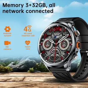 LOKMAT APPLLP 8 Pro Fashion 4G NFC Smart Watch SIM Card GPS WIFI Round HD Screen Google Play Sports SmartWatch for Men Women