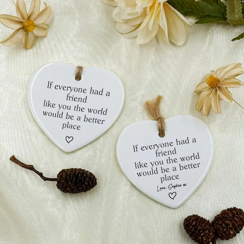 Friendship Gift, If Everyone Had a Friend Like You, Best Friend Gifts, Thank You Gift, Friendship Gift Heart Ornament, Gift for Friend