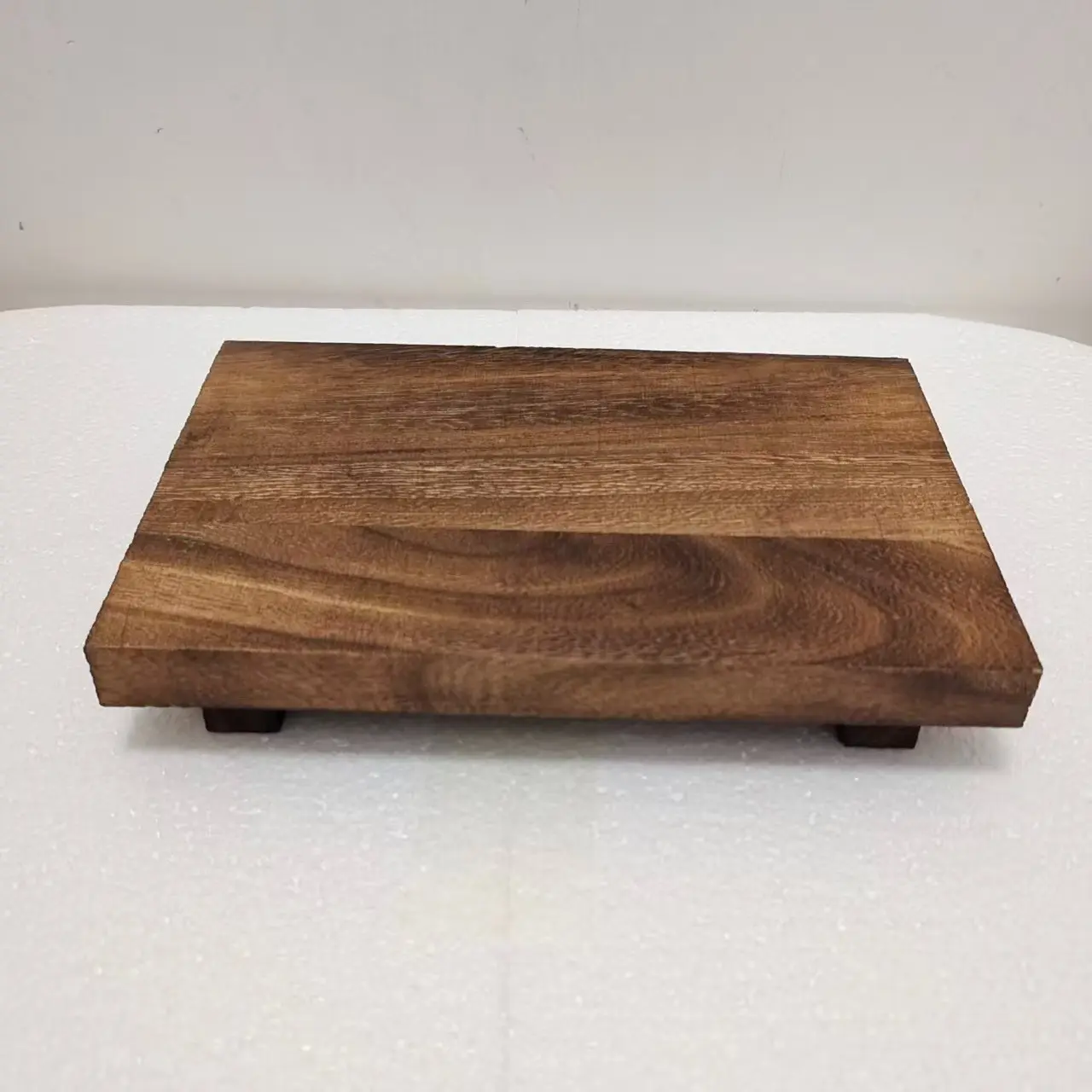 Vintage Wooden Display Stand, Natural Solid Wood Organizer, Bathroom Organization, Bathroom Sink Shelf, Soap Bottle Tray, Candle Plant Base, Counter Decorative Rack, Bathroom Organizing Accessories