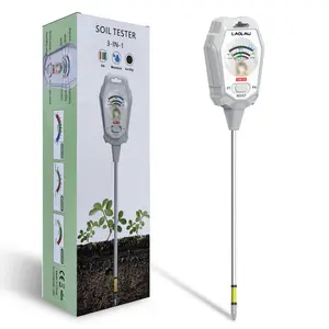 Three-In-One Soil Tester, Soil Test Meter, Measures Fertility, Ph, Moisture, Plant Care Tool, Garden, Lawn, Farm, Indoor/outdoor Use, No Battery Required