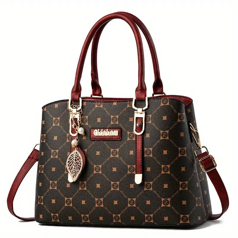 PU Fashionable Large Capacity Women's Handbag, Waterproof Fabric, Durable, Can Be Carried As A Shoulder Bag or Messenger Bag, Suitable As A Gift.