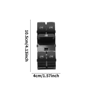 Glass Lift Switch Assembly Key, Compatible with Volkswagen Golf Mk5/mk6/gti/audi Tt/q5/skoda Octavia/vw Passat CC, Replacement Car Part