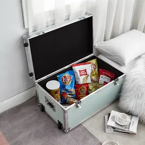 VIN Armored Plywood Trunk with Wheels - Iceberg Green