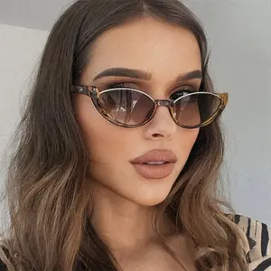 Unisex Vintage Cat Eye Glasses, Trendy Casual Eyewear for Everyday Wear, Fashion Accessories for Outdoor & Beach Activities