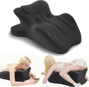 Multi-functional simple sitting support pillow, memory foam leg pillow, bedside reading aid pillow, seat cushion, wedge-shaped pillow, 27° angle, couple pillow, seat cushion, memory foam, double pillow, memory foam.