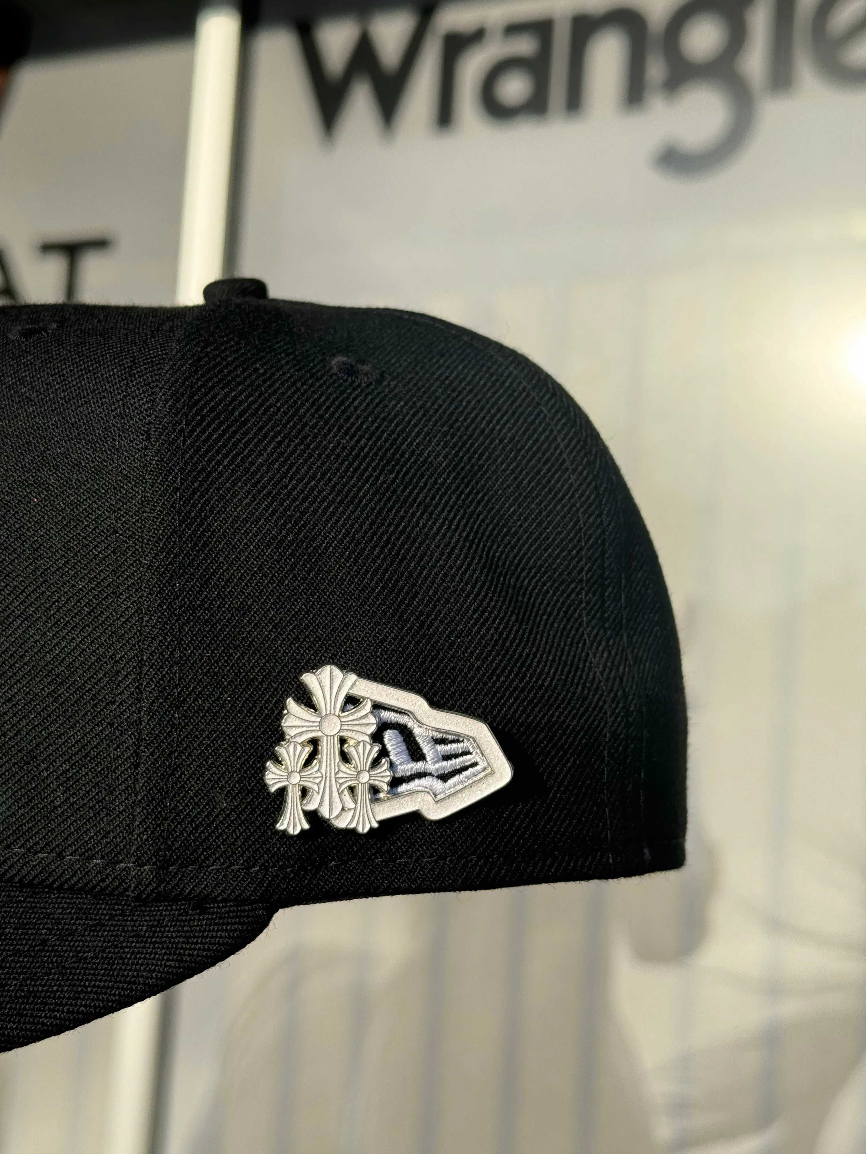 Heart Crosses Cap Pin