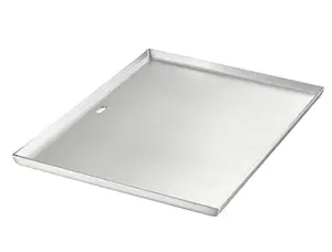 WHISTLER Stainless Steel Griddle Plate for BBQ Cooking, Heavy Duty Handcraft Stainless Steel Cookware, Universal Size with Even Heating Bracing for BBQ Gas Grills
