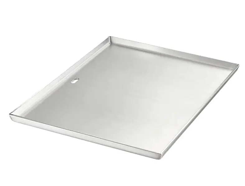 WHISTLER Stainless Steel Griddle Plate for BBQ Cooking, Heavy Duty Handcraft Stainless Steel Cookware, Universal Size with Even Heating Bracing for BBQ Gas Grills