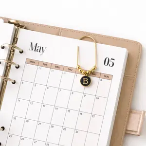 Luxe Gold Initial Paperclip