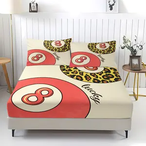 Millennial Style Bed Sheet Set with Print, Includes 2 Pillowcases, Breathable and Non-Slip, Perfect for Y2K, American, Retro Bedrooms