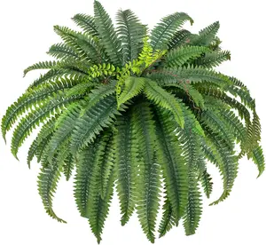 48" Large  Fern Artificial Ferns for Outdoors,88 Fronds Realistic Artificial Boston Ferns Leaves Bush  for Indoor Outdoor Garden Porch Decor(Lifelike,UV Resistant,No Maintenance)
