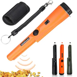 Waterproof Handheld Metal Detector, Professional Waterproof Handheld Pointer Stick, Precise Positioning Detector Probe with Belted Holster, Lightweight Design, Metal Detector Pinpointer