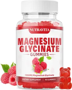 Magnesium Glycinate Gummies 1000mg with Magnesium L - Threonate,Chelated Magnesium Potassium Complex Supplement with VitD, B6, CoQ10, Calcium,Supports for Memory, Calm, Mood - 90 Gummies