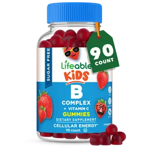 Lifeable Kids Sugar Free Vitamin B Complex with Vitamin C Gummies, 90 count