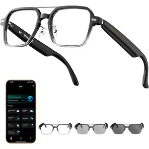 Aviator  Glasses for Men & Women, Audio  Glasses, Wear Induction Power /Off,  Control, Photochromic Lens,  Sunglasses, , Hands-Free Calls, UV/Blue Light Protection
