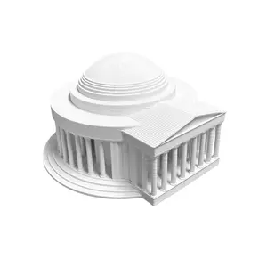 Thomas Jefferson Memorial Statue Classic Washington D C Historical Landmark Souvenir Decorative Paperweight 4 Inch Architectural Replica