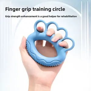 Split finger grip exercise grip ring portable movement upper glute workout machine Natural Stone Textured Callus Trainer