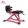 RITFIT BE01 Adjustable Back Extension Machine - 2x3 Steel Tube Core Strength Trainer, 116 lbs Steel Frame, Wide Base, Transport Wheels, Built-in Band Pegs Ready, High-Density Handles, Tear-Resist Pad, Core Work At-Home Gym Equipment for All Skill Levels