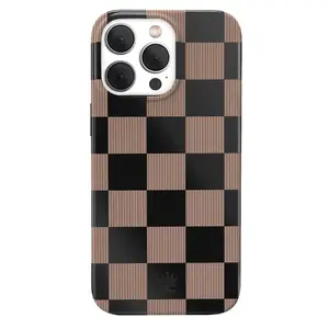 MagSafe Velvet Caviar Mocha Vibe Checkered , Gift for Her, Top Trendy Phone Cases Phone Cover Hard Case Tough 2-piece Phone Case