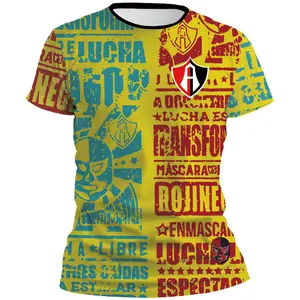 Liga MX Football Jersey Playera Atlas LuchaShirt, Camisetas de Futbol, Football Gear, Sport Apparel, Soccer Jersey Men Women
