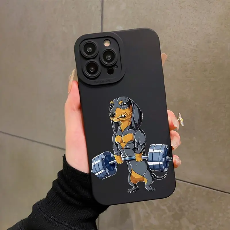 Cute Dog Design Casing for iPhone 17 Pro Max Plus Air/16/15/14/13/12/11, Total Protection Smartphone Cellphone Devices Accessory, Full-Cover Protective Phone Case