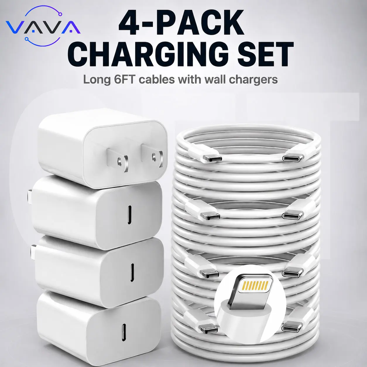 20W 6FT Fast Charger USB C to Lightning Cable Compatible with iPhone 14/13/12/12 ProMax/11/Xs Max/XR/X, AirPods Pro, iPad Type C Charging Charging Kit