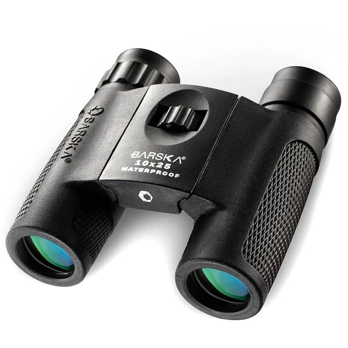 Barska 10x25 Blackhawk Series Waterproof Roof Prism Binocular with 5.8 Degree Angle of View, Black