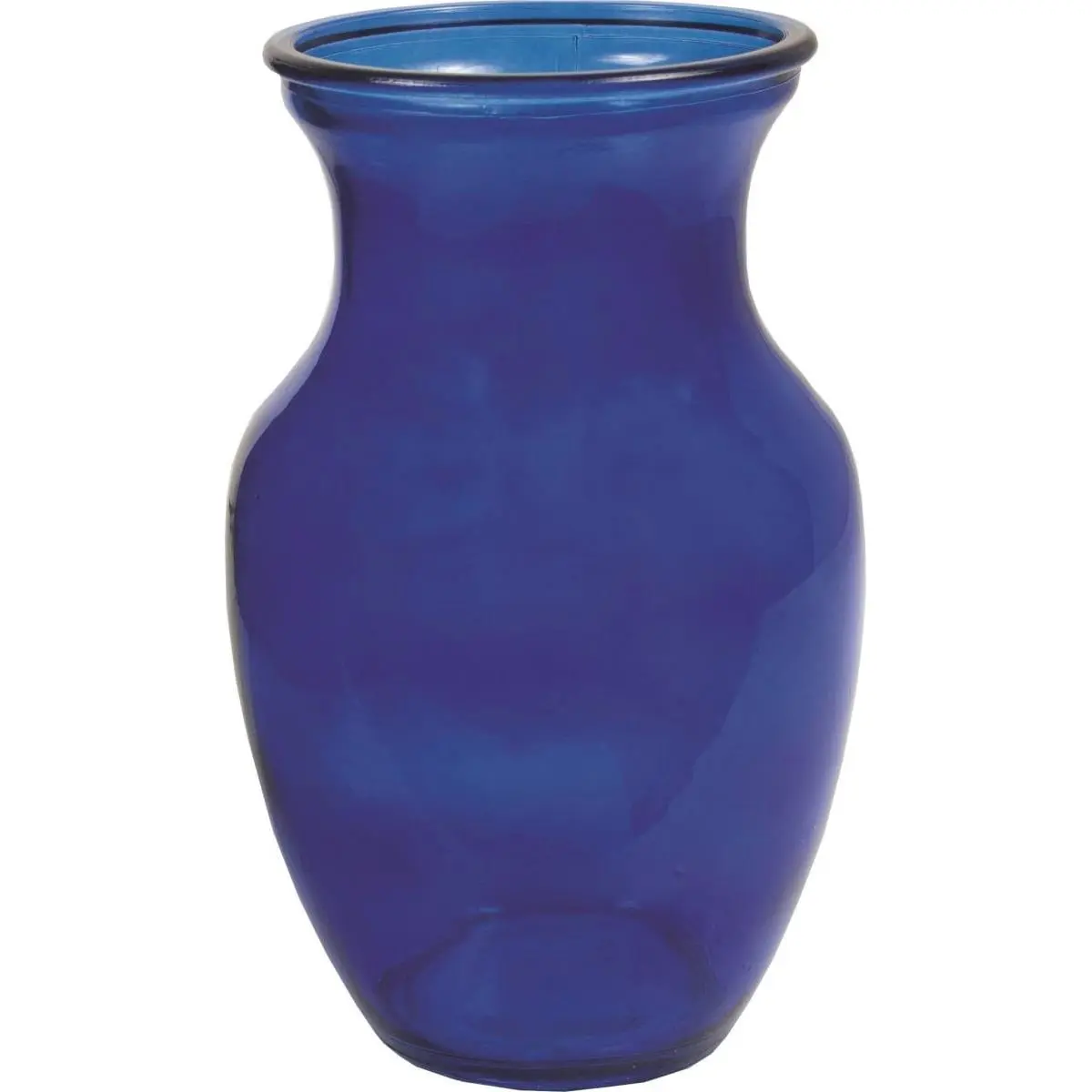 212 MAIN Cobalt Blue Print Artistic Wall-mounted Accent Vase - 5 lbs Home Decor Piece for Room Display, Home Supplies Vase & Fillers Accent