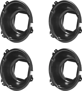 HECASA 4 PCS Headlight Buckets for 1964-1972 Chevrolet Chevy Chevelle El Camino Impala 1966-1970 Pontiac GTO LeMans Tempest Durable Steel Electrophoresis Black