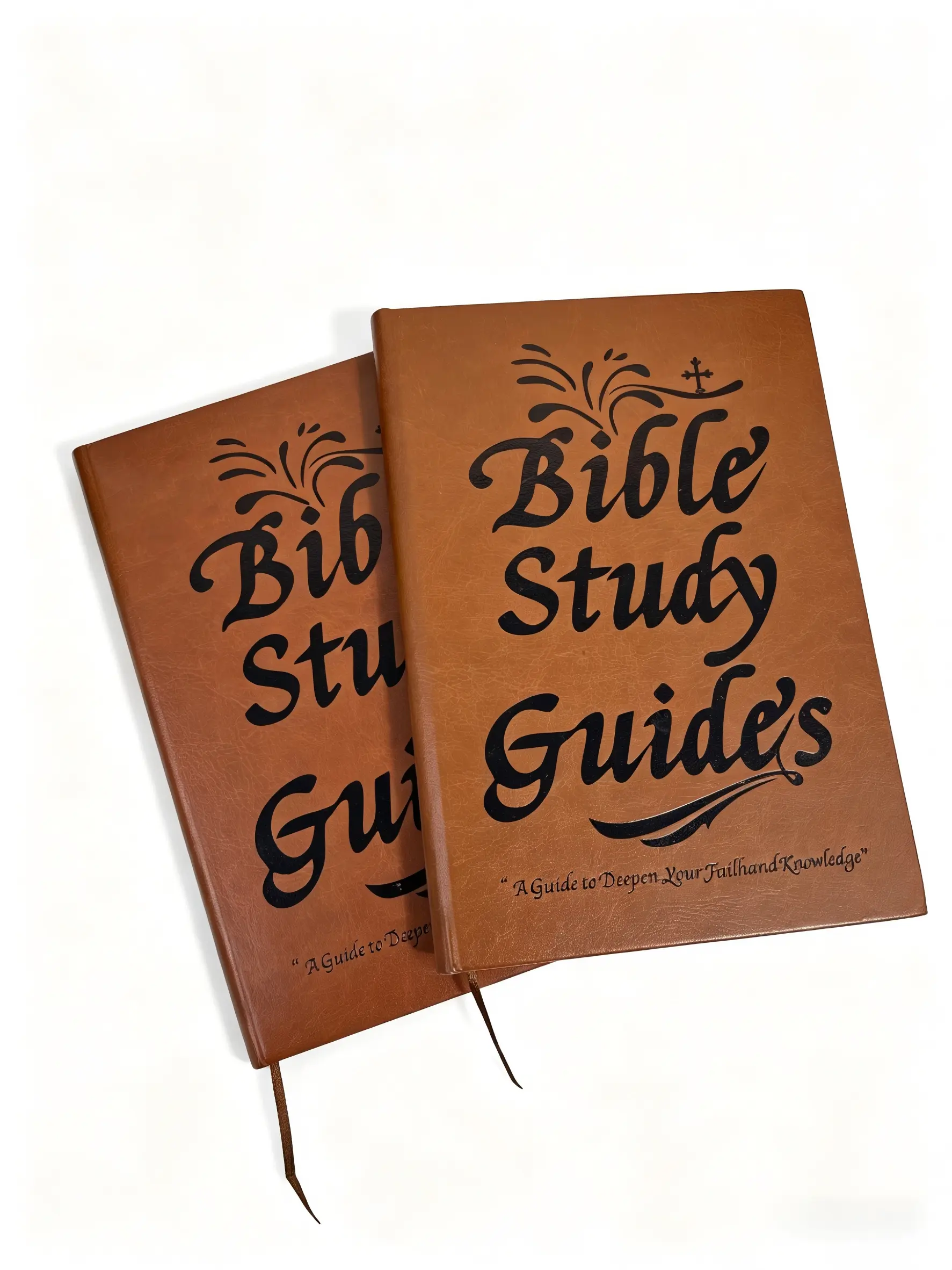 A5 PU Leather Cover Guided Journal - Bible Study Workbook, Book Shaped Notebook with Daily Scripture Excerpts for Prayer & Reflection, Inspirational Text Journal Style Notebook with Electric Erasers, Pens & Money Savings Book