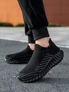 Unisex Walking Shoes Breathable Mesh EVA Cushion Non-Slip Outsole Multi-Color Casual Sports Shoes