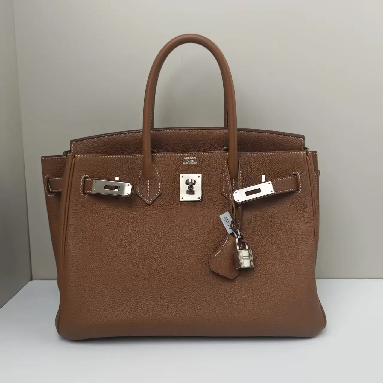 Pre-owned HERMÈS Togo Shoulder Bags Birkin 30 2017 Gold CPU0721